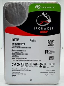 Seagate IronWolf Pro NAS HDD ST16000NE000 - 16TB 3,5 Zoll SATA3 CMR 16 TB - Bild 1 von 4