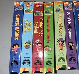 5 Lot VHS Dora The Explorer Rare NICKELODEON NICK JR CARTOON KIDS CHILDREN - Picture 1 of 7