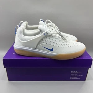 Nike SB Zoom Nyjah 3 Turnschuhe Herren Größe 10 weiß blau Skateboard niedrig Turnschuhe - Bild 1 von 9