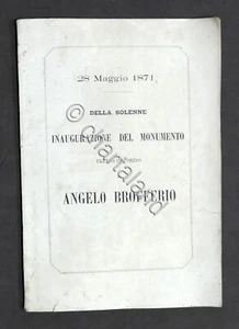 Inaugurazione del Monumento ad Angelo Brofferio in Torino - 1871 - Picture 1 of 1