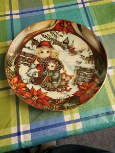 Down Pthe Glistening Lane Jody Bergsma Weihnachten Sammelteller Reco LL11 - Bild 1 von 2