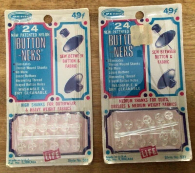 VTG PENN Nylon Button Neks ~High Shanks For Outerwear & Medium Weight Fabrics - Image 1 of 4