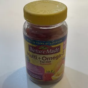 Nature Made Multi for Her plus Omega-3s Adult Gummies 80 Counts Multi-Vitamins - Picture 1 of 4