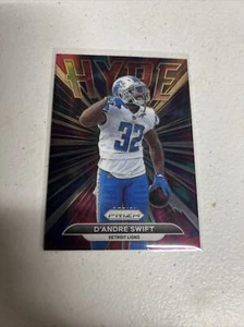 Panini Prizm D'ANDRE SWIFT 2021 #14 inserto de bombo Detroit Lions - Imagen 1 de 2