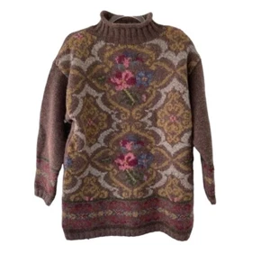 Vintage Express Tricot Wool Blend Pullover Sweater Tunic Length Women Size S - Picture 1 of 5