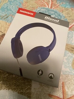 Magnavox Foldable Headphones Blue - Photo 1/4