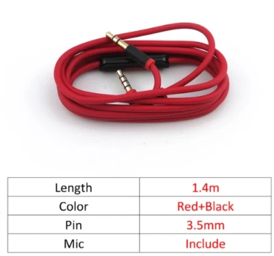 Cable de audio de repuesto Beats con micrófono (modelo universal) Foto 1 de 4