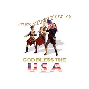 Kiss-Cut Vinyl - America - Spirit of 76 - God Bless the USA - Picture 1 of 2