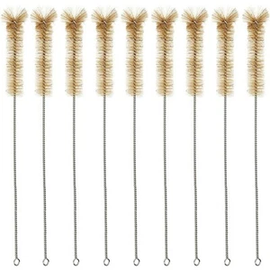 19mm Test Tube Brush, Tan Bristles, Radial Tip, Galvanized Handle (Pack of 12) - Picture 1 of 2