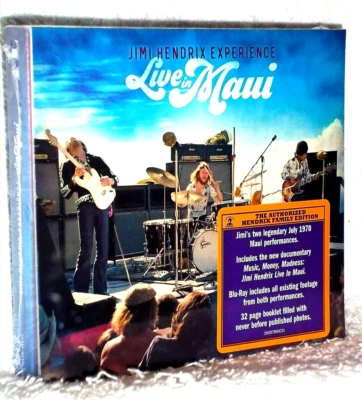 Jimi Hendrix Experience Live In Maui (CD/Blu-ray, 2020, 3-Disc) NEW rock concert - Image 1 of 2