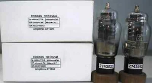 12E1 CV345 Ediswan "D" Getter Amplifier Tubes Amplitrex tested Qty 1 Match Pair - Picture 1 of 8