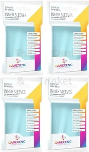 400 Gamegenic Inner Sleeves Standard Card Protectors Clear 64mm x 89mm - Picture 1 of 6