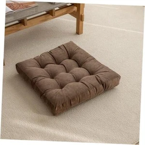 Floor Pillow, Square Floor Seating Pillow Cushion, Meditation Yoga Seat Coffee - Picture 1 of 7