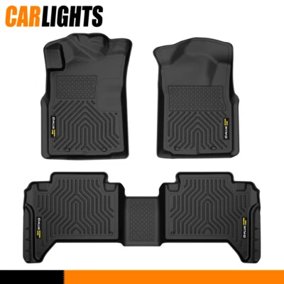 Floor Mats Fit For Toyota Tacoma 05-15 Double Cab TPE All Weather Rubber Liners Foto 1 de 4