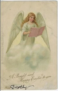 Tuck "Easter" Series #1656 Easter Angel Postcard Circa 1904 - Picture 1 of 2