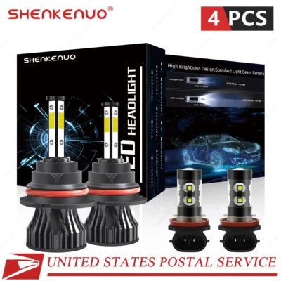 Kit combinado de 4x faros antiniebla LED 6000K para Nissan Versa Note 2014-2019 Foto 1 de 4