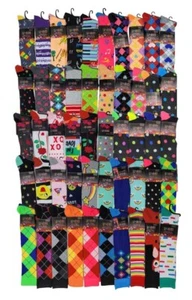 50 Pairs Wholesale Bulk Lot Girl Assorted Designs Novelty Knee High Socks - Picture 1 of 3