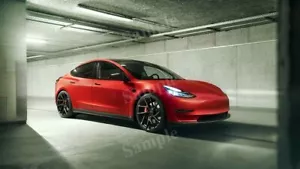 Póster fotográfico impreso decoración de pared Novitec Tesla Model 3 2019 alta resolución - Imagen 1 de 1