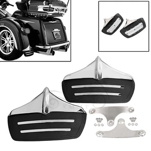 Chrome Moto Rear Mud Flap Fender Guard Trim For Harley Tri Glide FLHTCUTG 11-23 - Picture 1 of 19