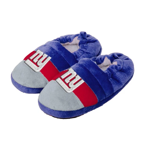 New York Giants NFL Boys Color Block Close Back Slippers, XL 13/1 - NWT Cover