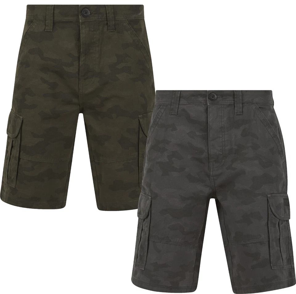 Mens Tokyo Laundry Cargo Combat Cotton Shorts Fashion Camouflage Summer 30-38 - Image 1 of 1