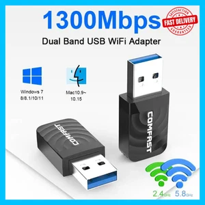 1300Mbps USB3.0 WLAN Adapter 802.11AC 2.4G/5GHz Dual Band WLAN Netzwerk - Bild 1 von 5