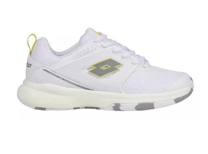 Lotto Pronto 400 Damen-Sneaker US 7 weiß gelb sportliche Pickleballschuhe - Bild 1 von 6