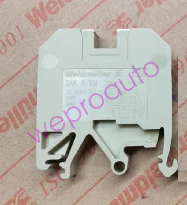 10pcs Weidmuller Wiring Terminal SAK 6/EN，0212860000 - Image 1 of 1