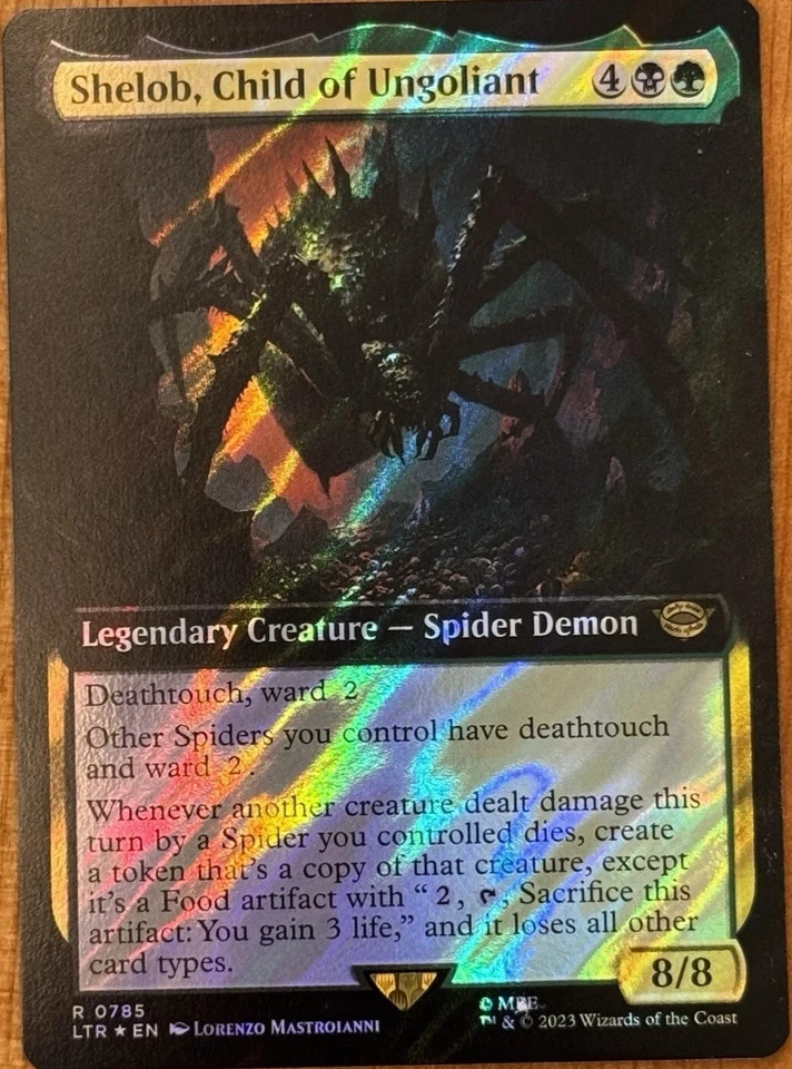 Shelob Child of Ungoliant, R 0785, NM, Extended Surge Foil MTG, LotR Lord Rings - Image 1 of 1