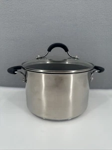 Circulon Innovatum Stainless Steel Nonstick Pot Pan w/Glass Lid 4 QT/3.8 L - Picture 1 of 9