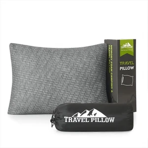 Camping Pillow Travel Pillow Small Shredded Memory Foam Pillow - Compressible... - Bild 1 von 7