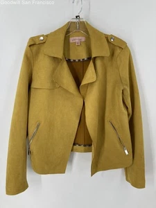 Philosophy Green Pockets Long Sleeve Casual Open Front Womens Jacket Size XS - Picture 1 of 4