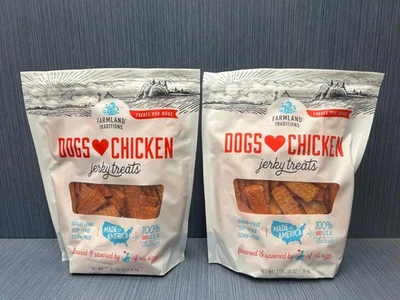 6 lbs x Farmland Traditions Chicken Jerky Dog Treats Human Grade 2 Ingredients