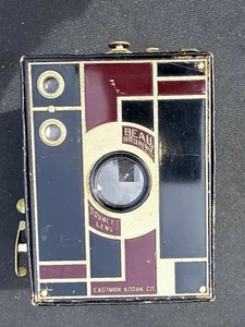 Kodak Beau Brownie No.2 1930 Art Deco Box Camera, 120 Rollfilm. Shutter Works8++ - Picture 1 of 10