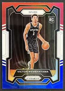 2023-24 Panini Prizm Victor Wembanyama RC Rookie Red White Blue Prizm #136 - Bild 1 von 3