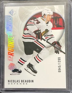 2020-21 SP Retail - Rookie Authentics Nicolas Beaudin #133 Silver Spectrum /1299 - Picture 1 of 2