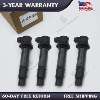 13S-82310-00-00 4Pcs Ignition Coils Packs For Yamaha YZF-R6 YZFR6 2008-2016 Foto 1 de 4