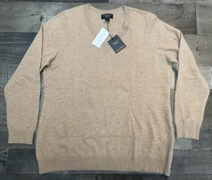 NWT Charter Club Sweater Women’s Size 1X Luxury 100% Cashmere Cozy Minimalist - Picture 1 of 8