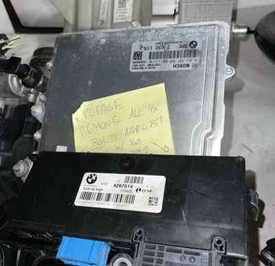 BMW 535I N55 2012 3,0 L F10 CAS4 DME ECU con juego de llaves módulo de control de confort ecu Foto 1 de 3