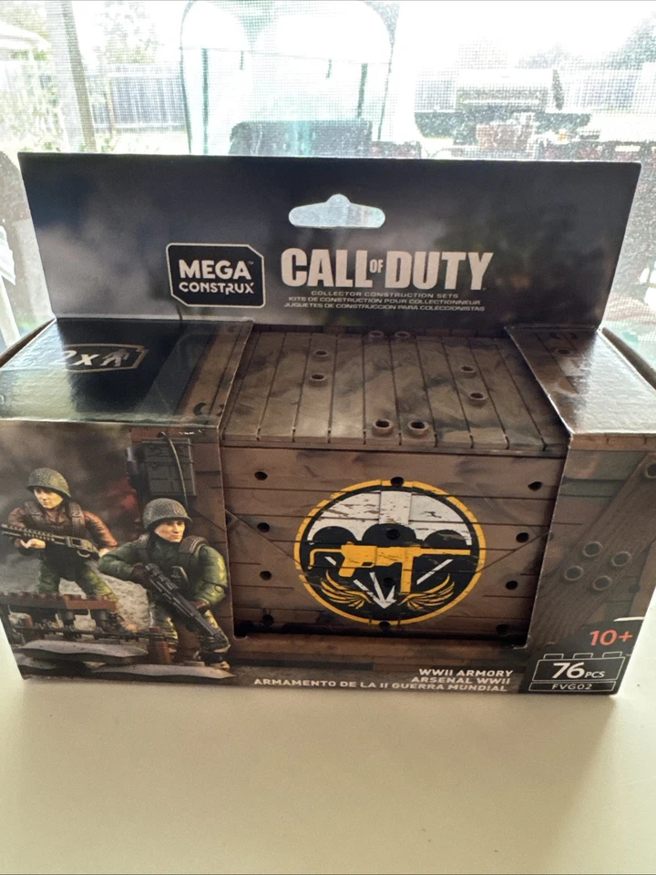 全新 Mega Construx Call of Duty 二战军械库 全新带盒 FVG02 全新带盒 — 第 1/2 张图片