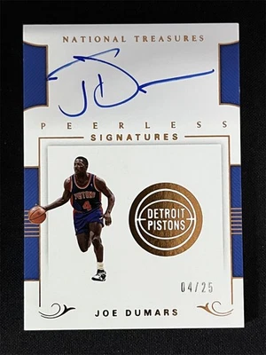 4/25 JSY# 1/1 ! 2017-18 National Treasures Joe Dumars Peerless Signatures Auto - Image 1 of 2
