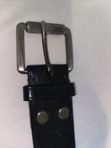 Cinturón Coach de colección de cuero negro de latón para hombre talla 32 - Imagen 1 de 7