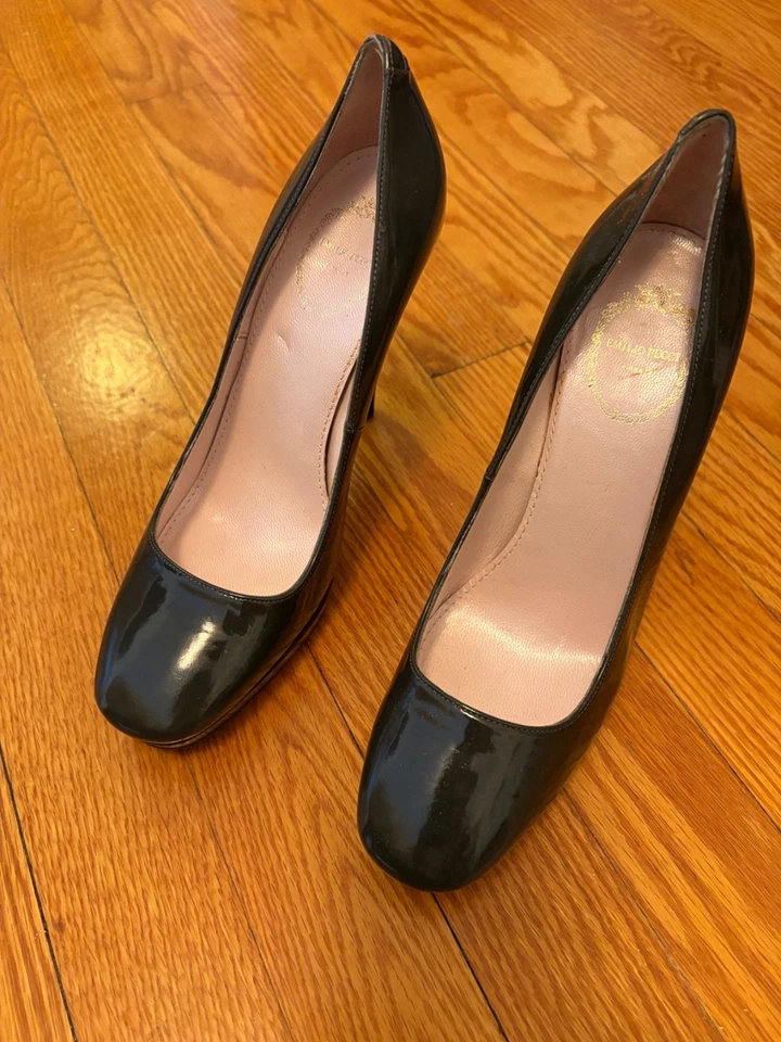 Emilio Pucci Pumps Size 36 1/2 Italy SALE! Green/Platform/Multicolour Sole. - Image 1 of 4