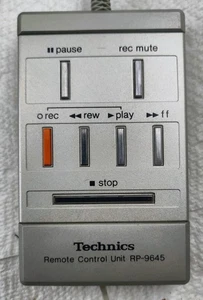 Vintage (1980s) Technics RP-9645 Wired Remote Control, Tested and Working, Rare - Picture 1 of 6
