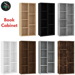 Book Cabinet Highboard Book Rack Display Storage Shelf Engineered Wood vidaXL - Picture 1 of 36