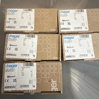 Hager ARR932U 32 AMP CURVE B 6kA 30mA Type A RCBO AFDD - Image 1 of 2