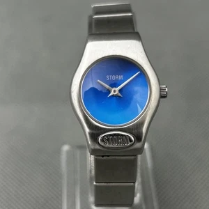 Storm Nautica Womens Watch Blue Dial Silver S.Steel Round Ladies New Battery - Picture 1 of 18
