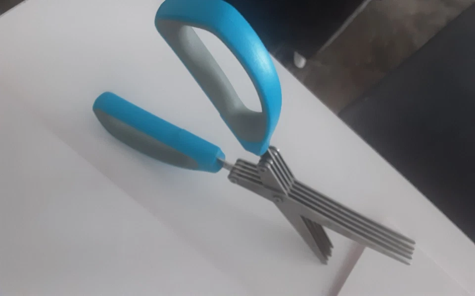 Esschert Design Kräuterschere Metall ABS Blue Genius herbs Cutter - Image 1 of 3