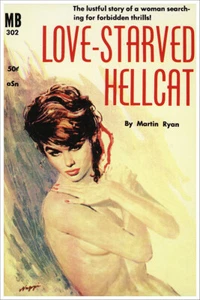 Love Starved Hellcat Vintage Pulp Novel Cover Retro Art Poster - Picture 1 of 1