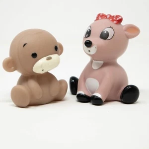 1 Rashti Reindeer Baby Bath Toys 1 Infantino Monkey Lot Of 2 - Picture 1 of 10
